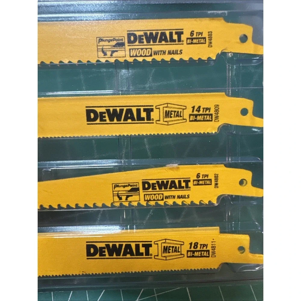 DeWALT 8 Piece Reciprocating Saw Blade Kit Wood Metal Cutting DWA4898  Brand New